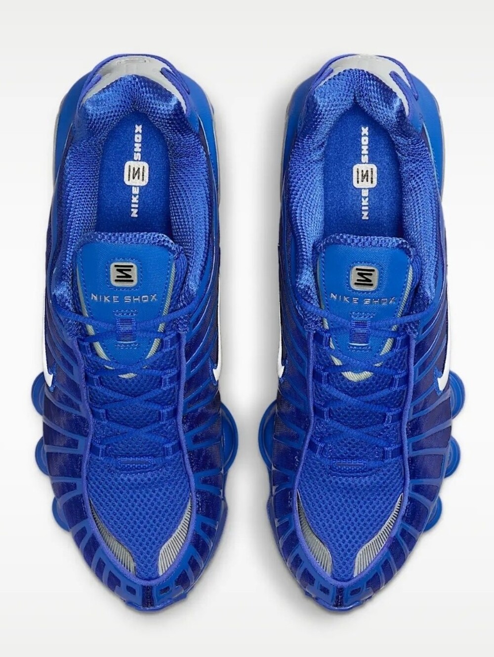 Nike Shox TL Hyper Royal Blue Metallic Silver Running Shoes AV3595-400 Men's - Picture 3 of 8
